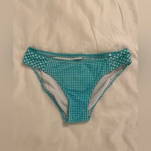 Blue and White Gingham Bikini Bottoms